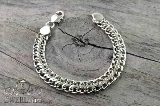 Bracelet "Ten (double carapace)" of sterling silver to buy 121010EY