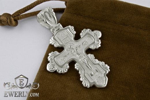 Cross of  silver for men to buy 08400UXC