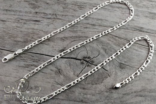 Chain "Figaro" of  silver to buy 111035MN